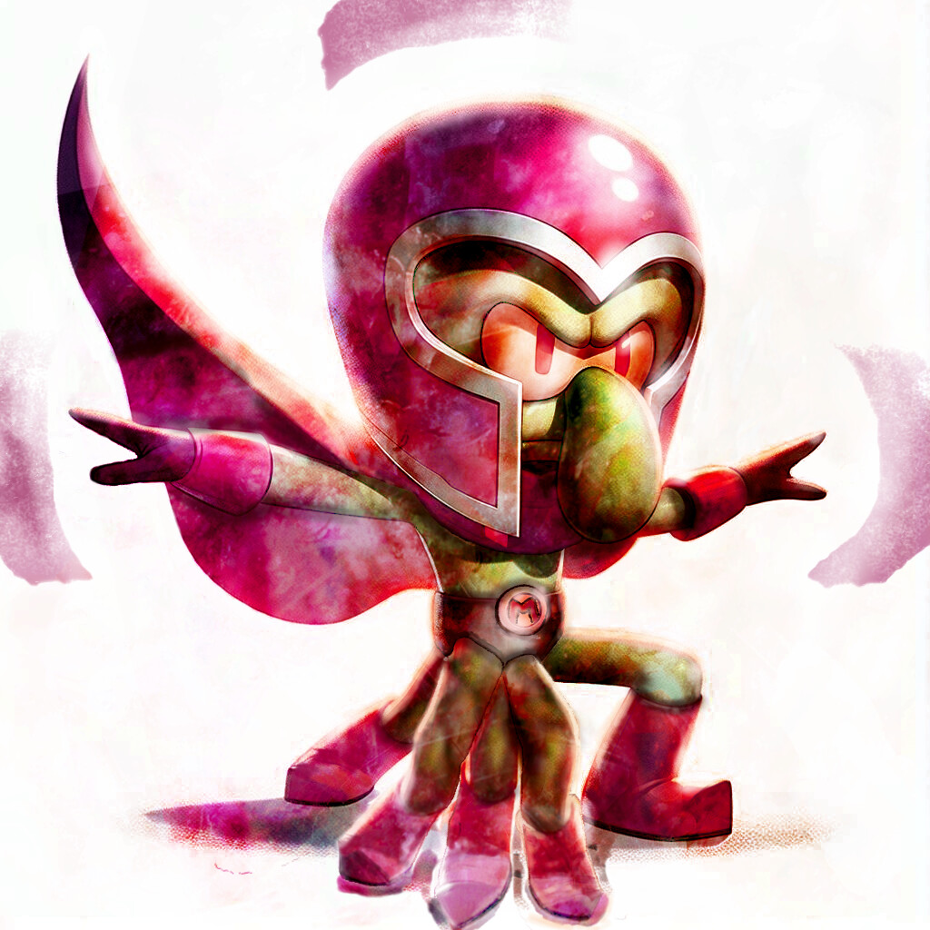 Squidward as Magneto - Squidneto