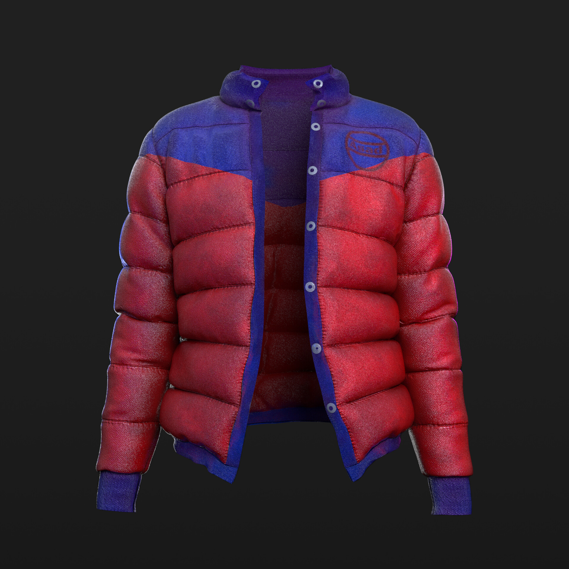 ArtStation - Puffer Jacket for Men