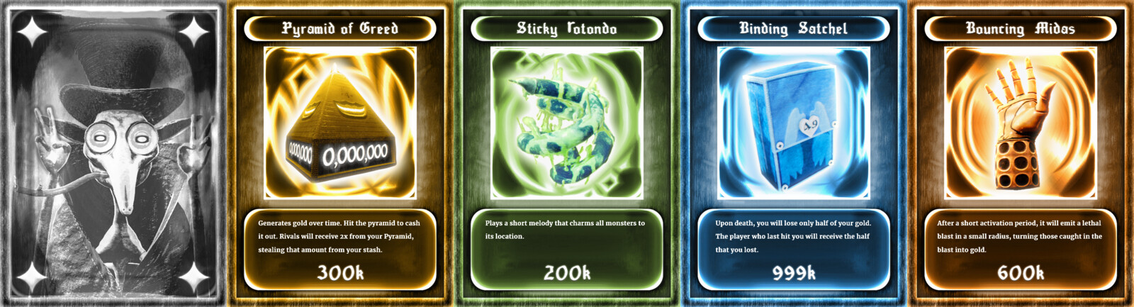Item Card Designs.