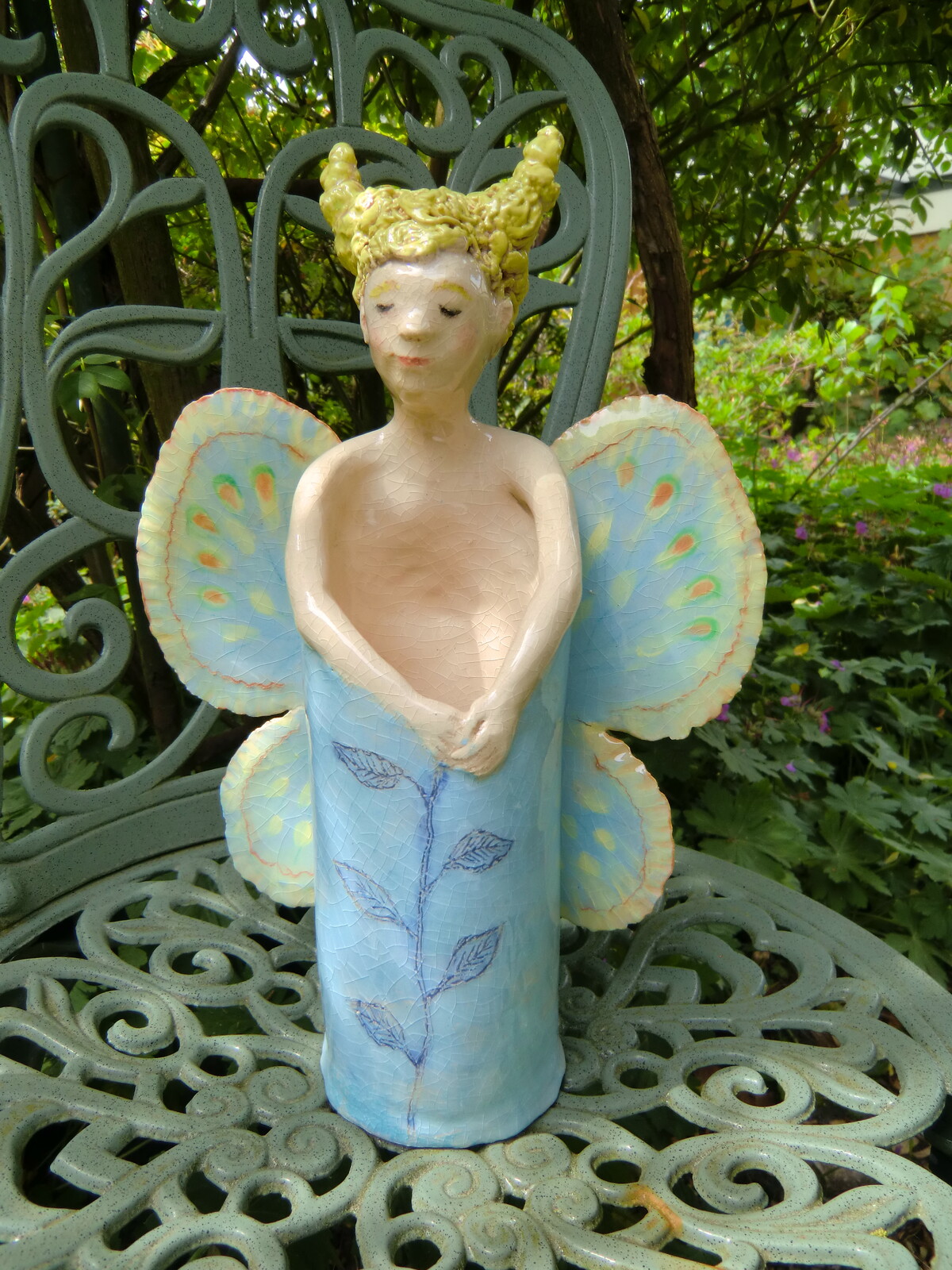 Butterfly fairy vase