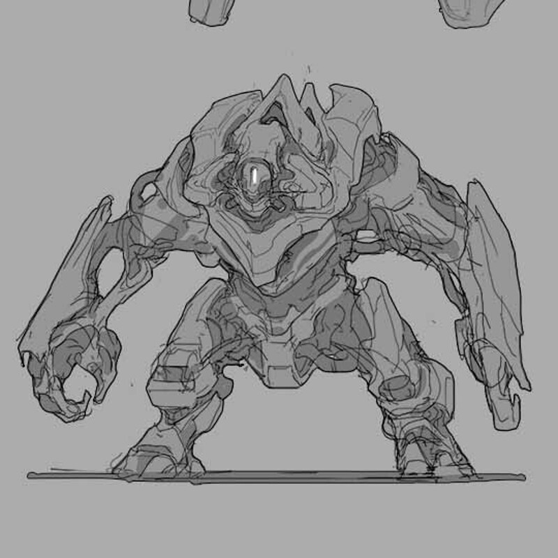 Bio Mechanical Creature Sketches