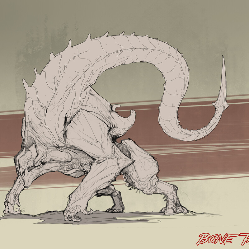 Early Creature Sketch for Last Expedition
