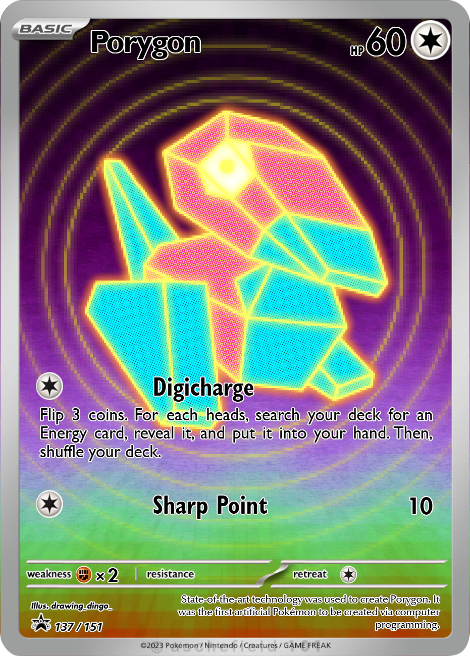 ArtStation - Porygon (Pokmon TCG)