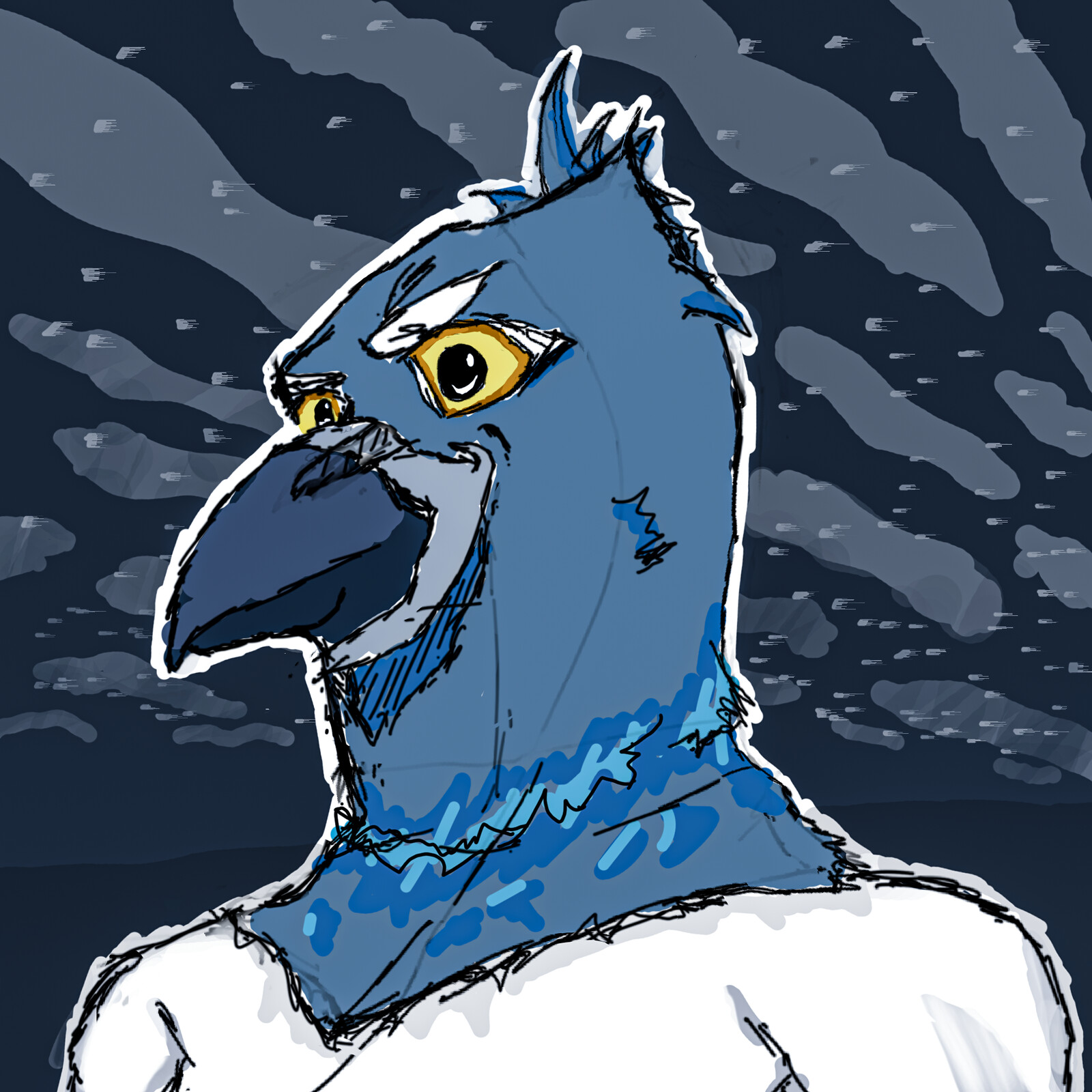 a profile pic sketch