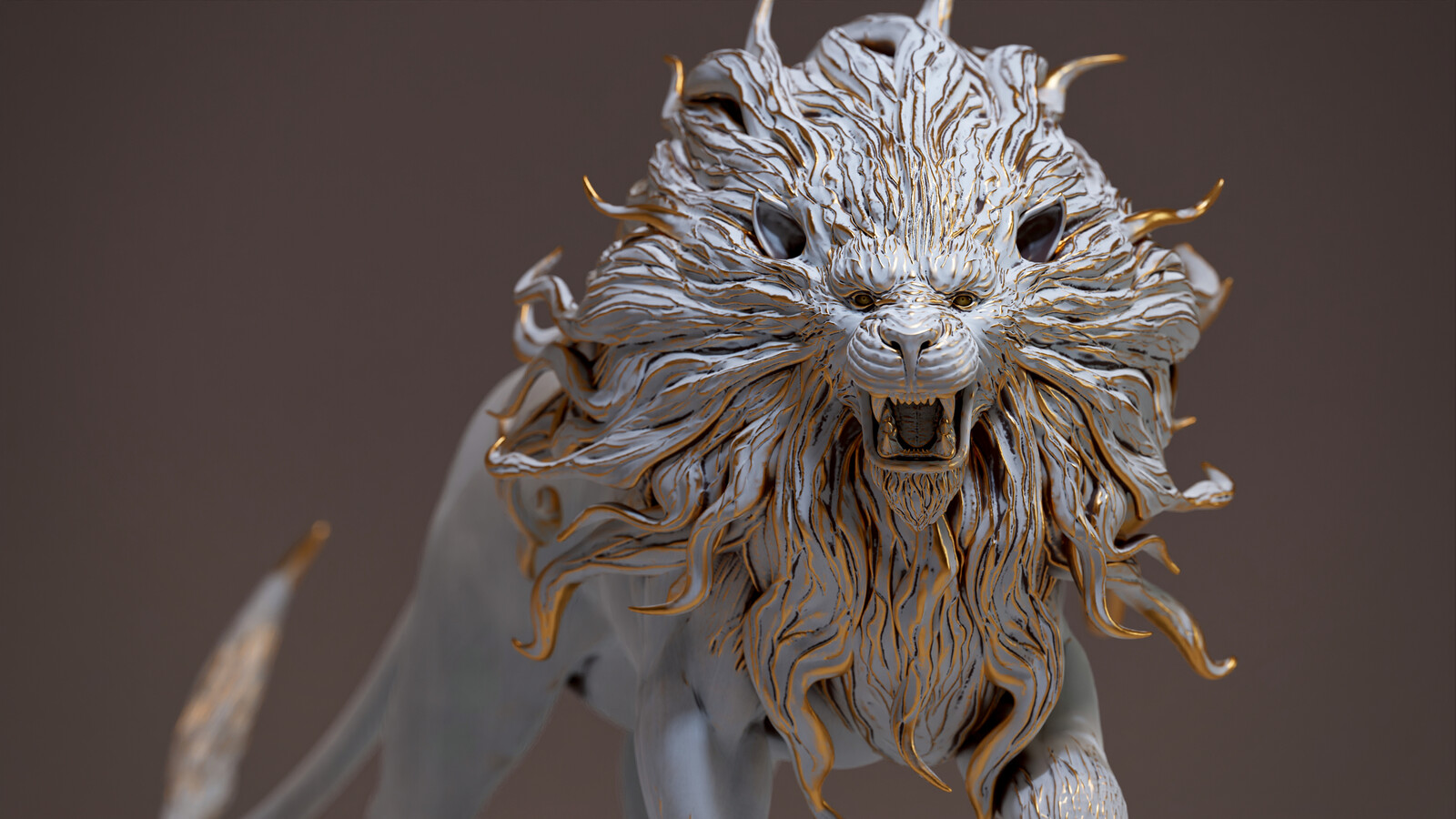 Lion, concept sculpt