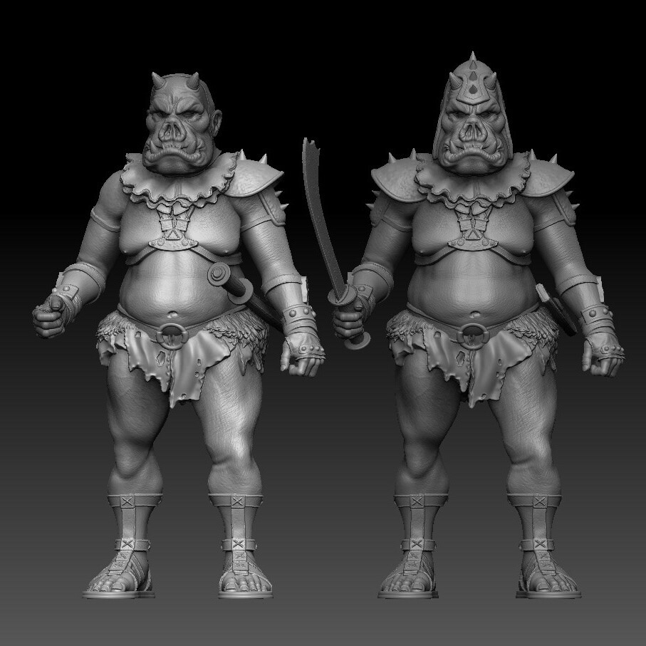 ArtStation Star Wars black series gamorrean guard figure