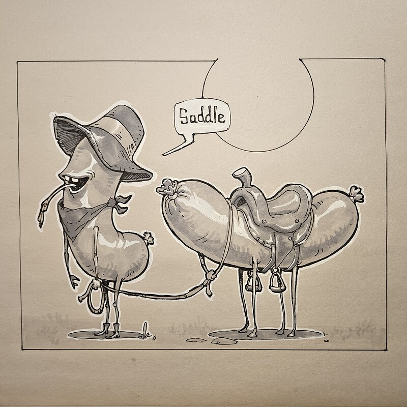 Hot Dog and his Mount