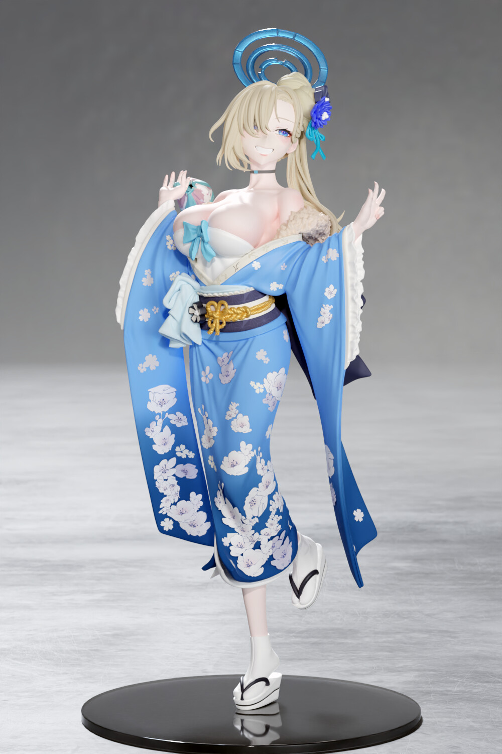 ArtStation - ブルアカ 着物を着たアスナ