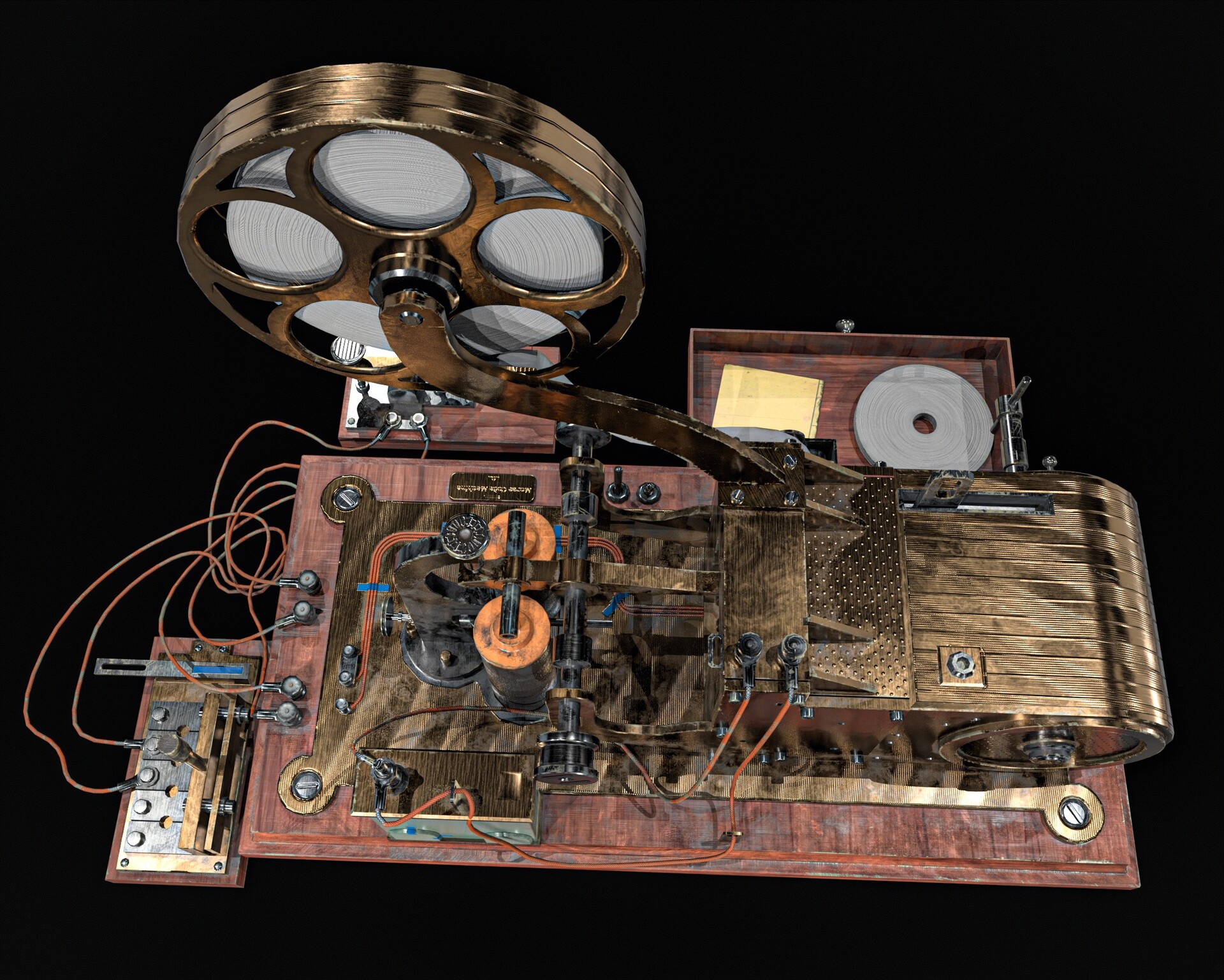 ArtStation - Vintage-Morse-Code-Machine