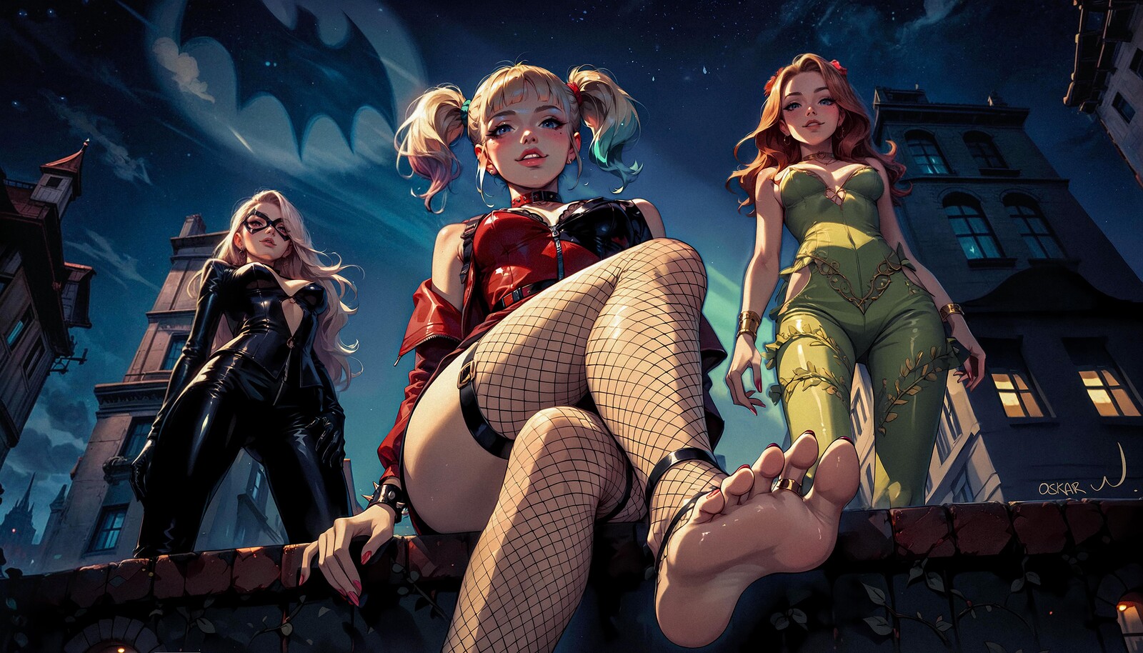 Harley Quinn - Black Cat - Poison Ivy