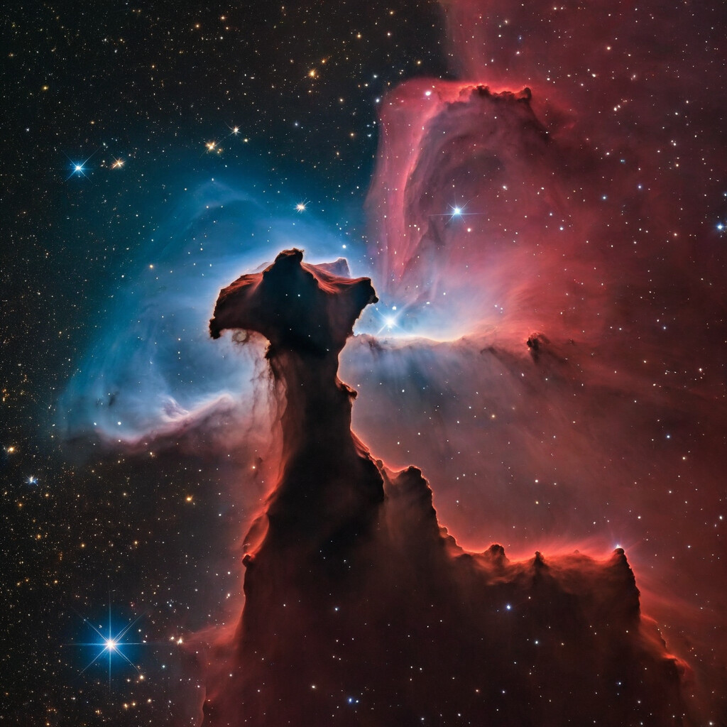 Artstation horsehead nebula a la the lucifer telescope