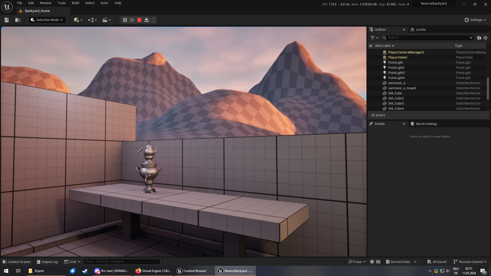 Blockout development