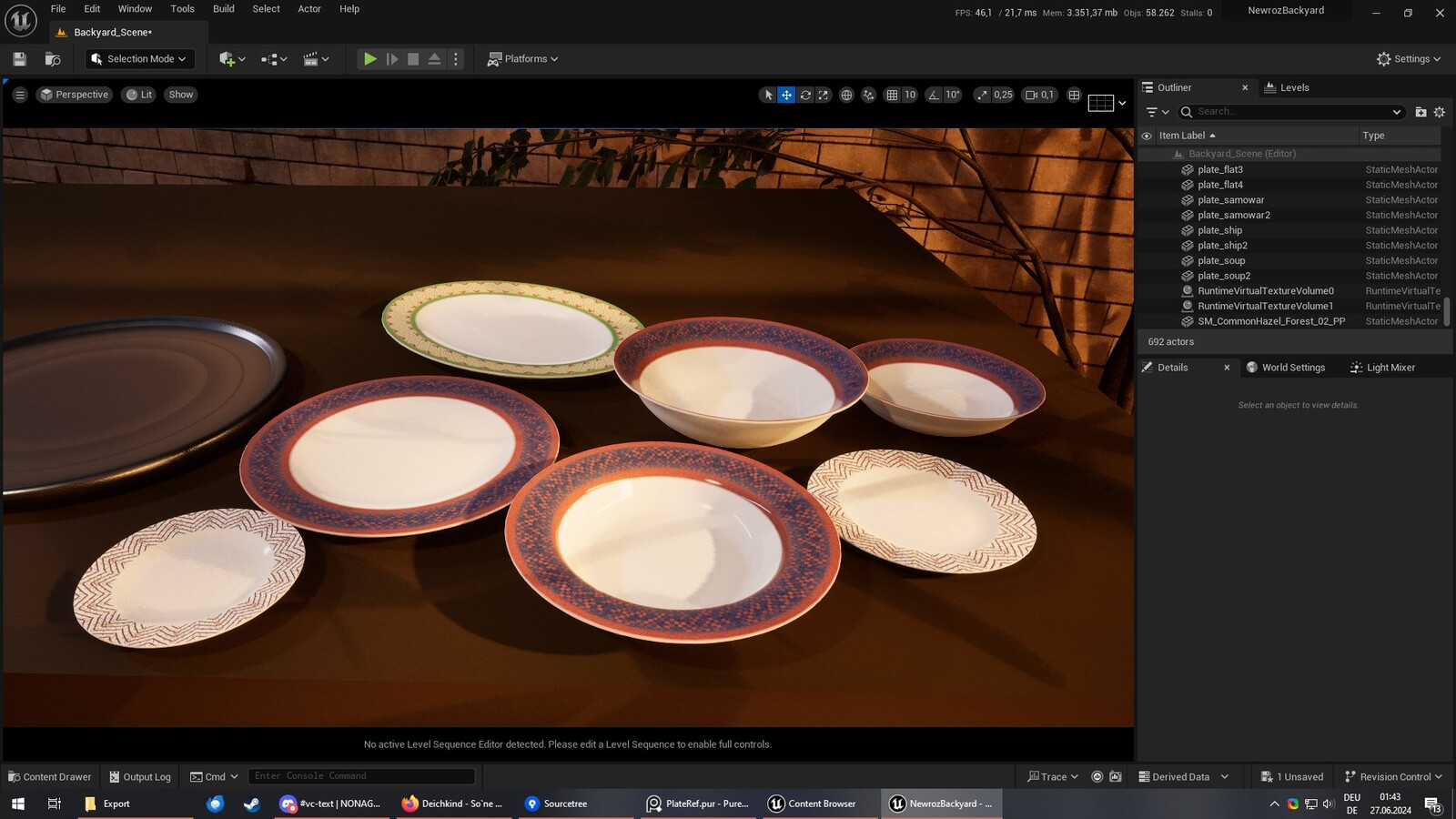 Modular plate assets