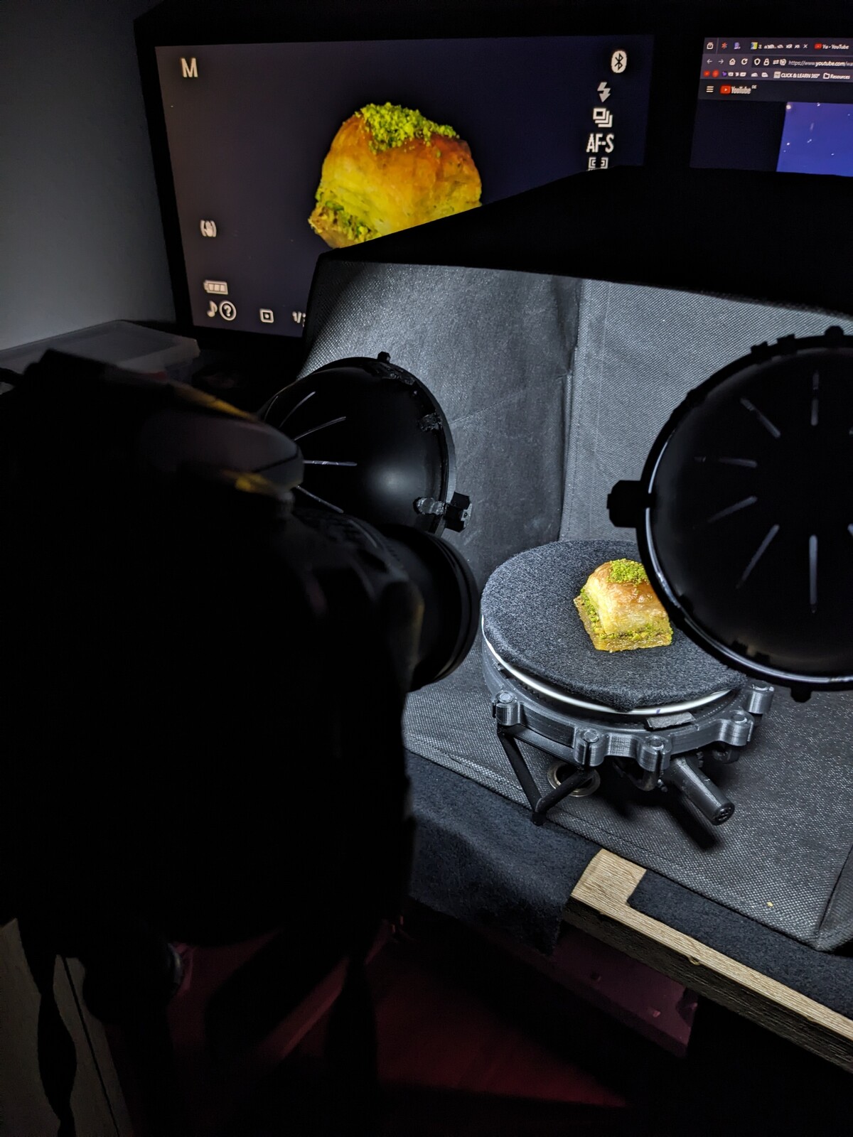 The setup in action.