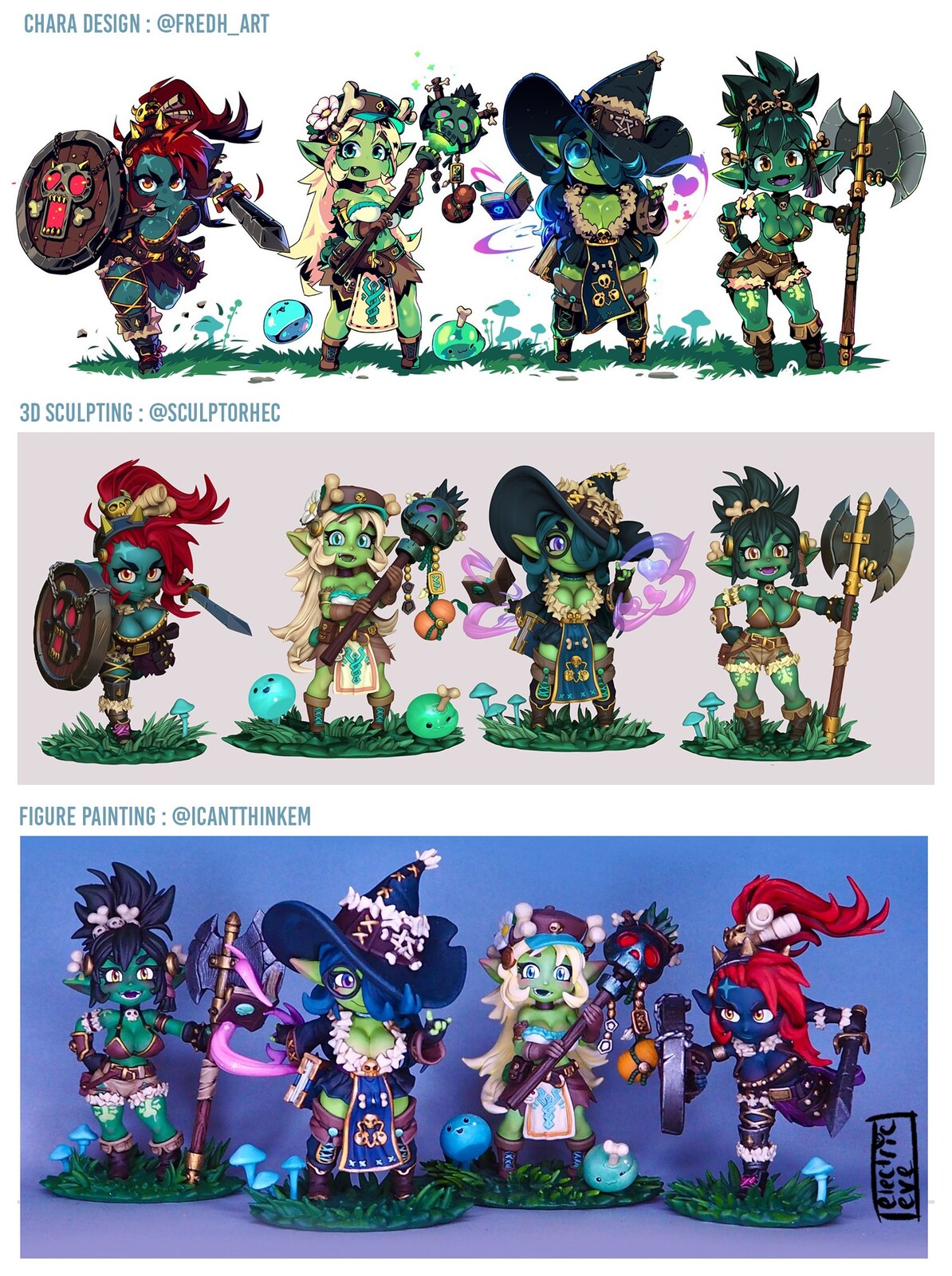 From concept to painted models