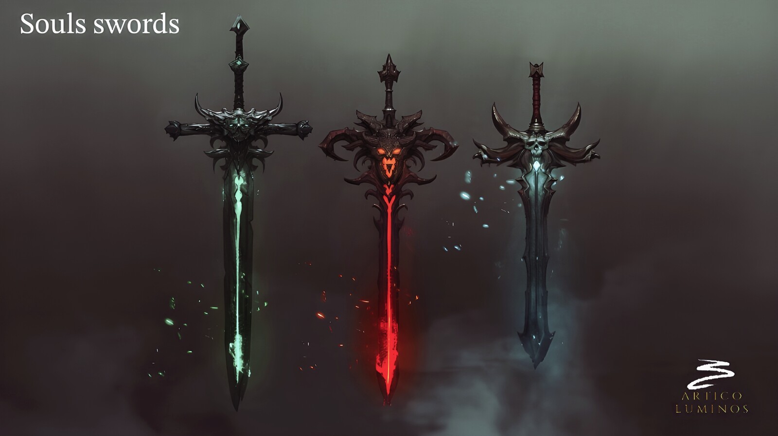 Diablo Souls sword Props Assets
