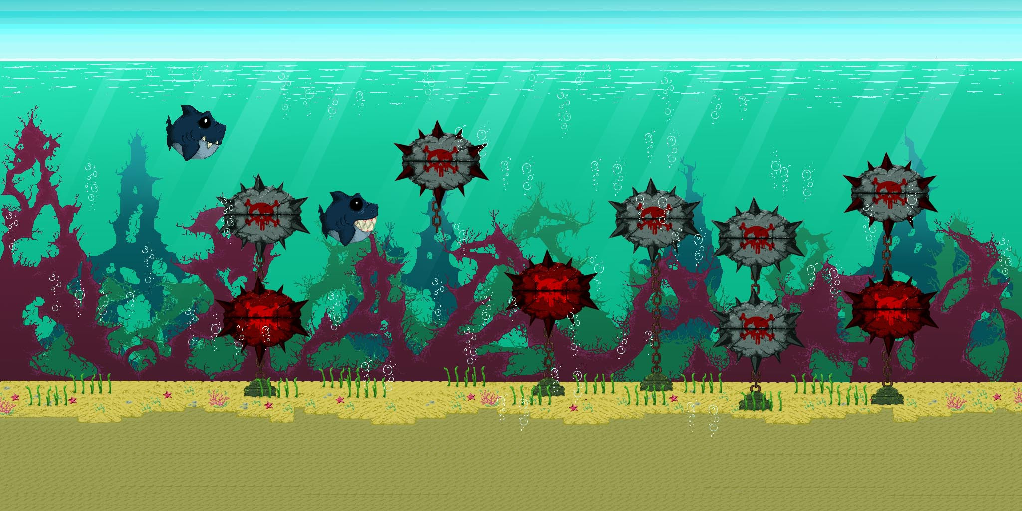 first mock up for BIG BLUE TALES
