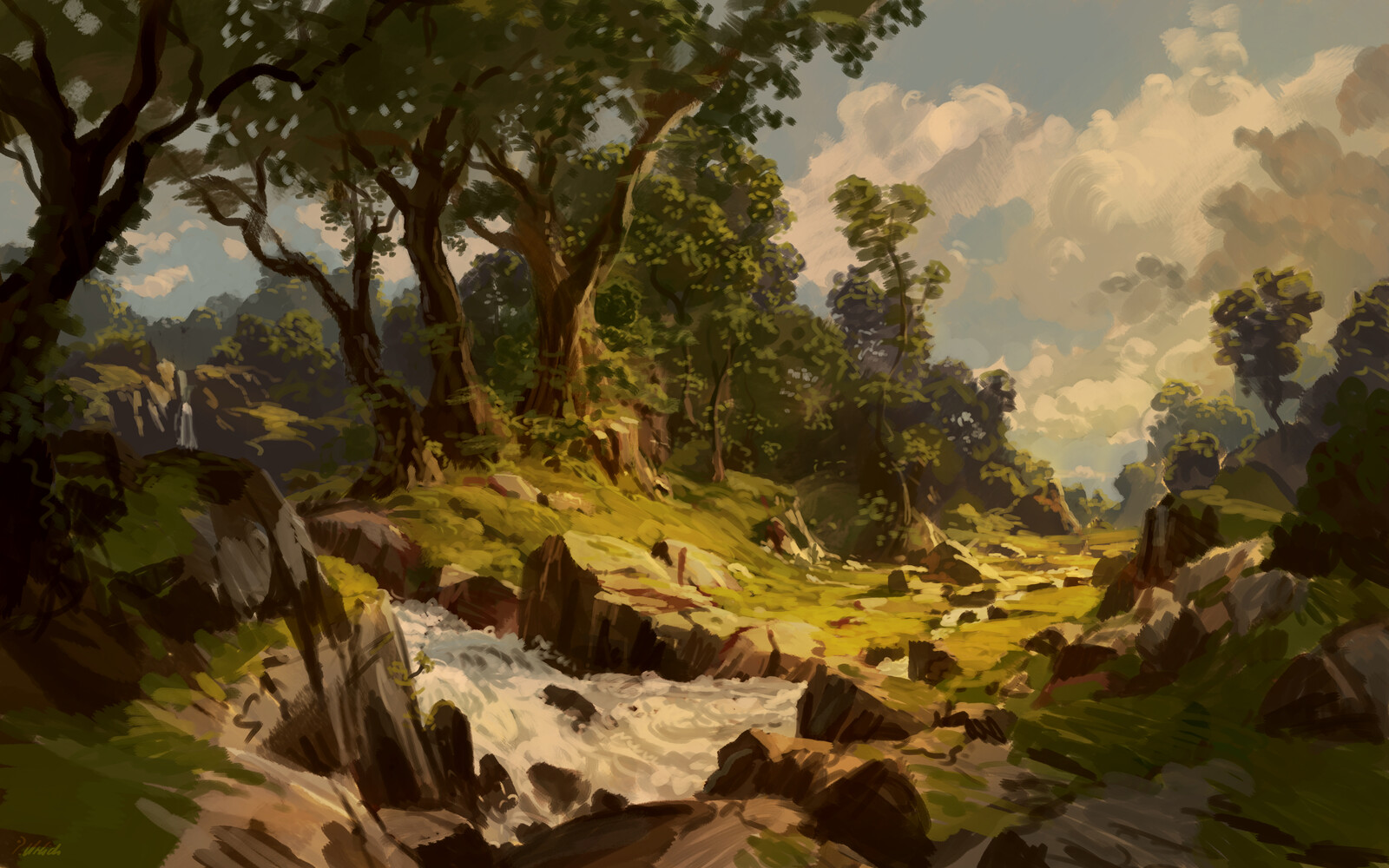 Trees at the stream