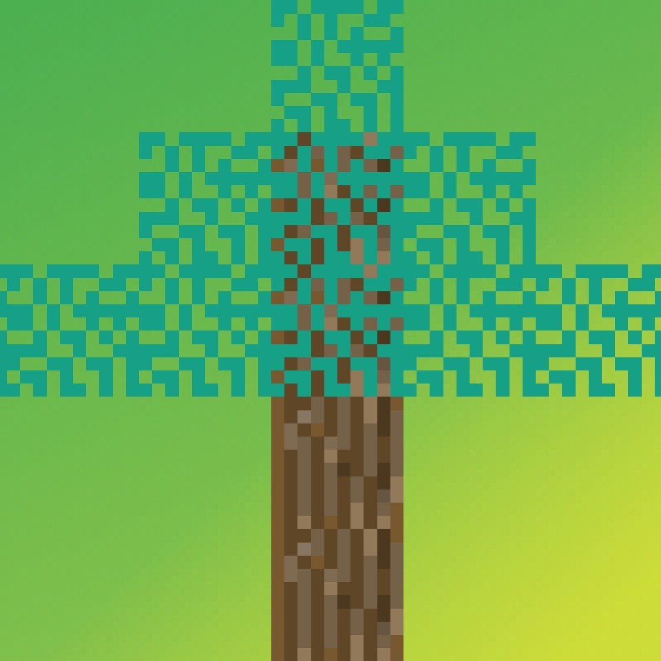 ArtStation - minecraft tree