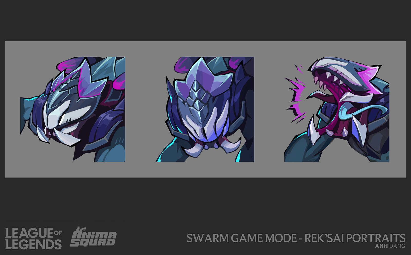 I barely even saw my own portraits because by the time I get to the Rek'Sai boss fight I am panicking too hard to notice anything lmao