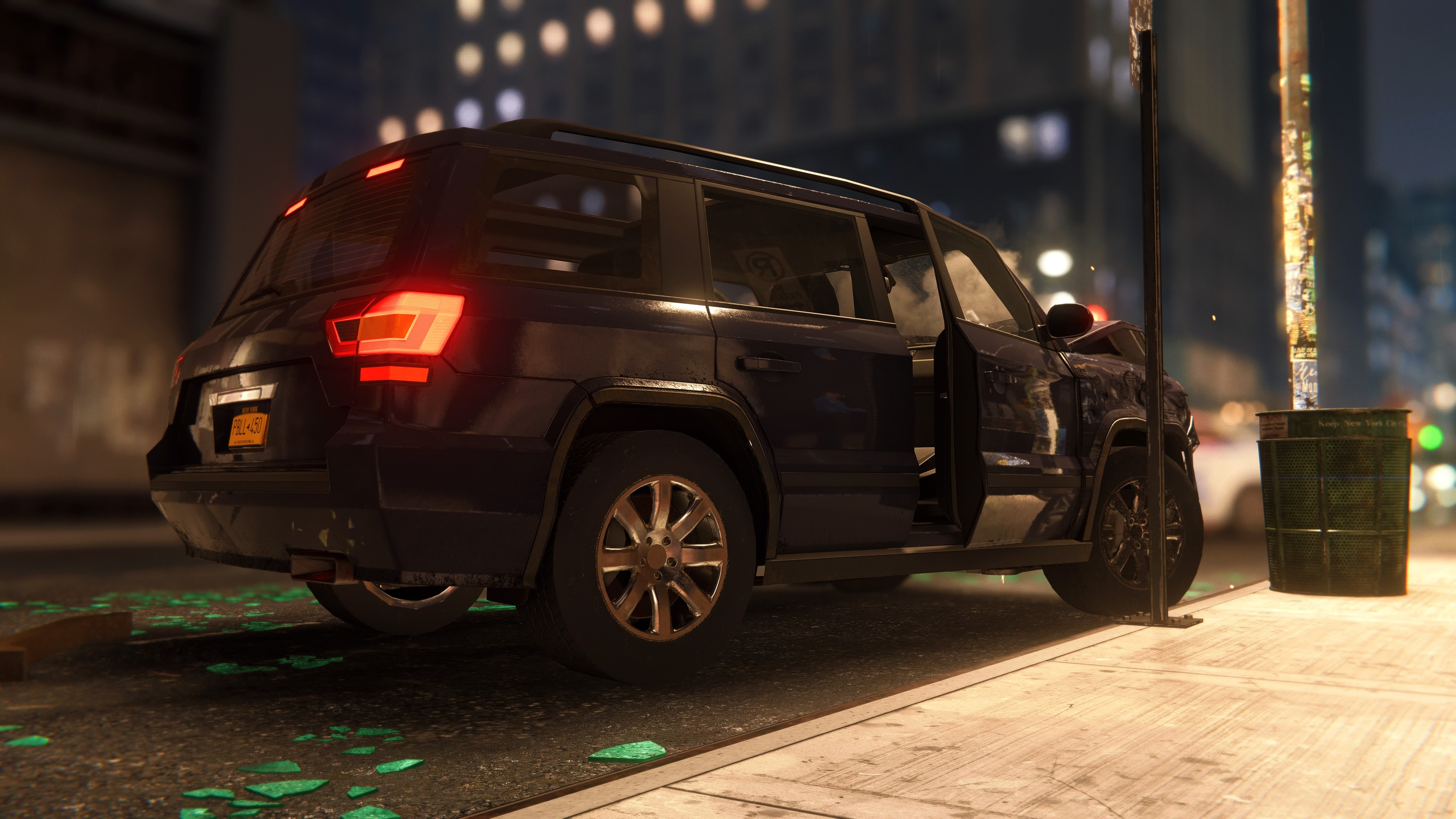 For this damaged vehicle, I performed game-res modeling and texture adjustments before engine integration.
