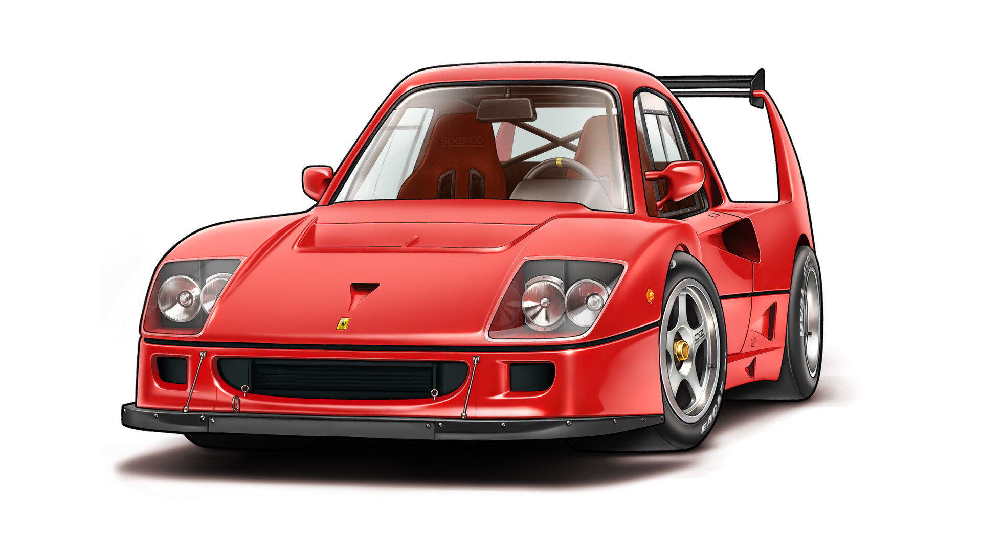 ArtStation Ferrari F50 LM