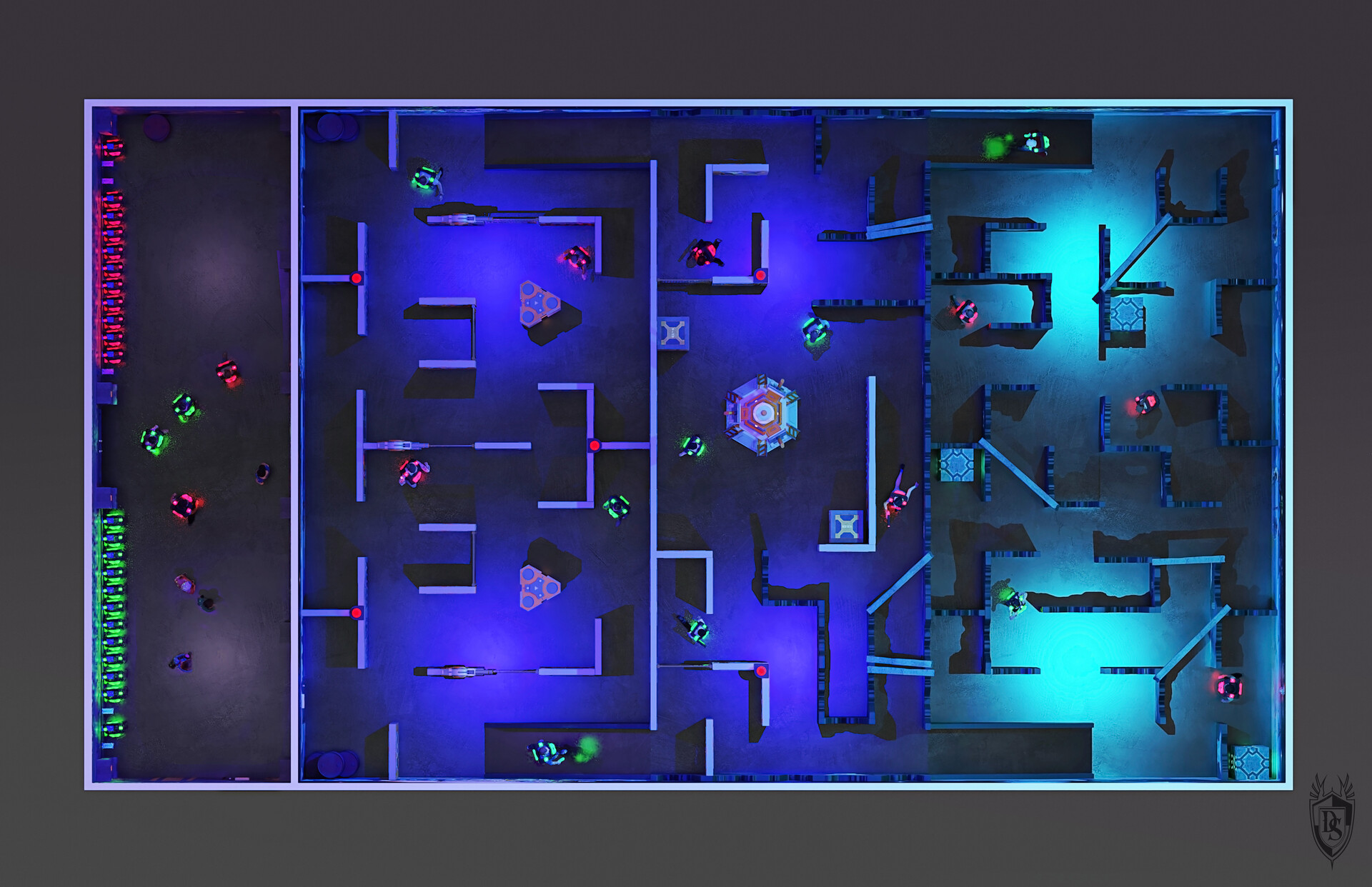 Mapa Da Arena De Laser Tag