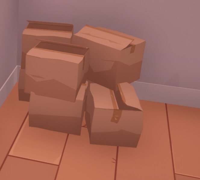 Set of Cardboard Boxes