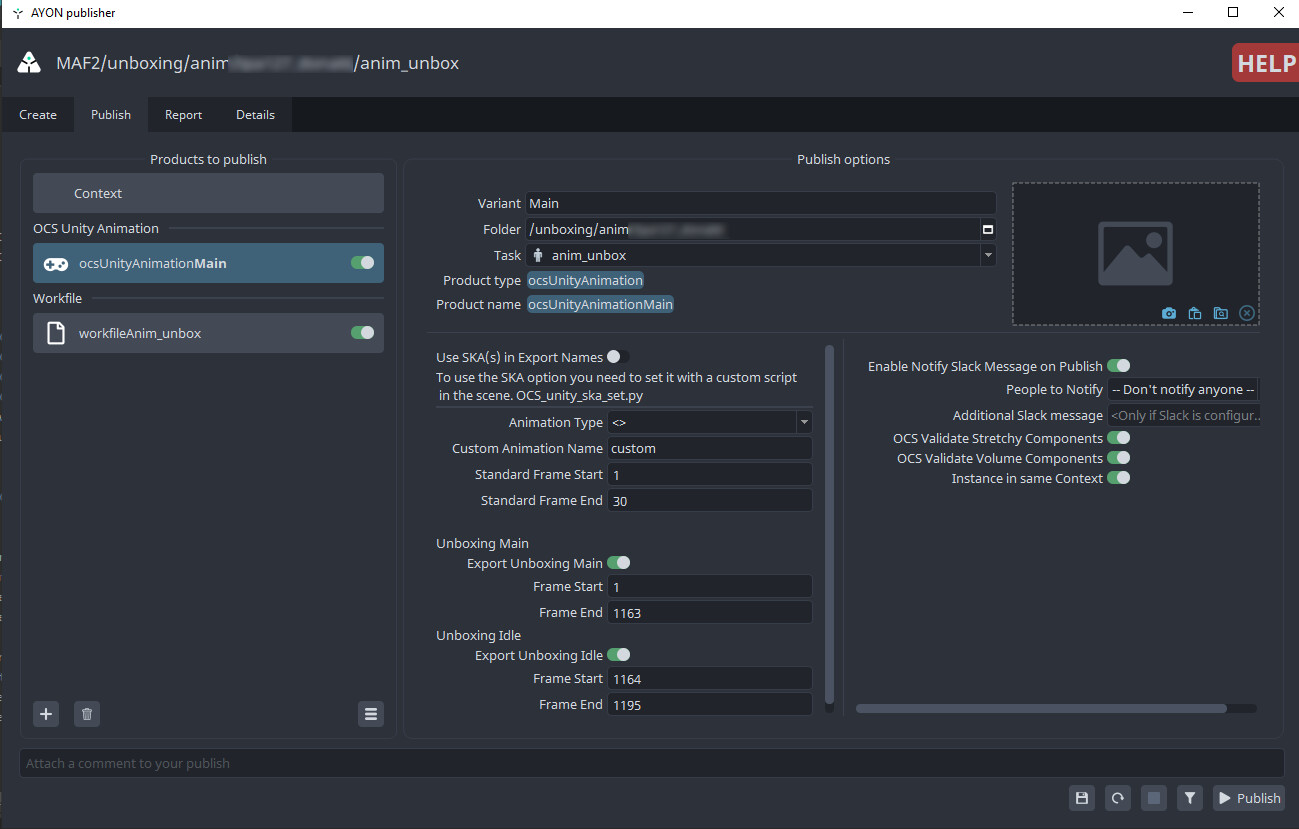 This script allowed for multiple ways of exporting animations to separate FBXs, that would automatically be named and placed in the correct directory structure for the project. 
