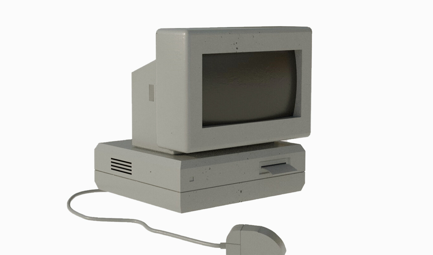 ArtStation - 3D OLD COMPUTER