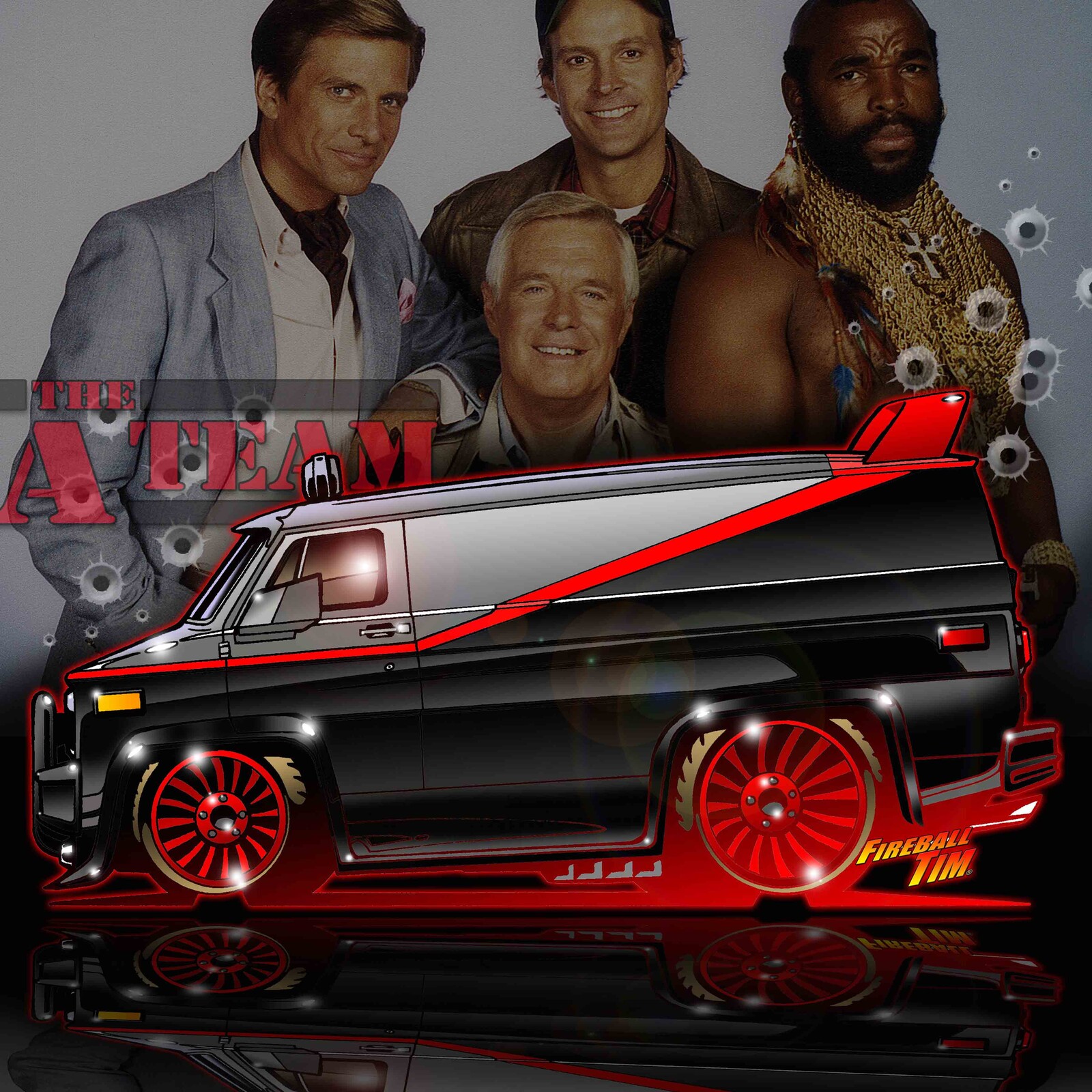 ATEAM Van Concept Art by Fireball Tim Garage