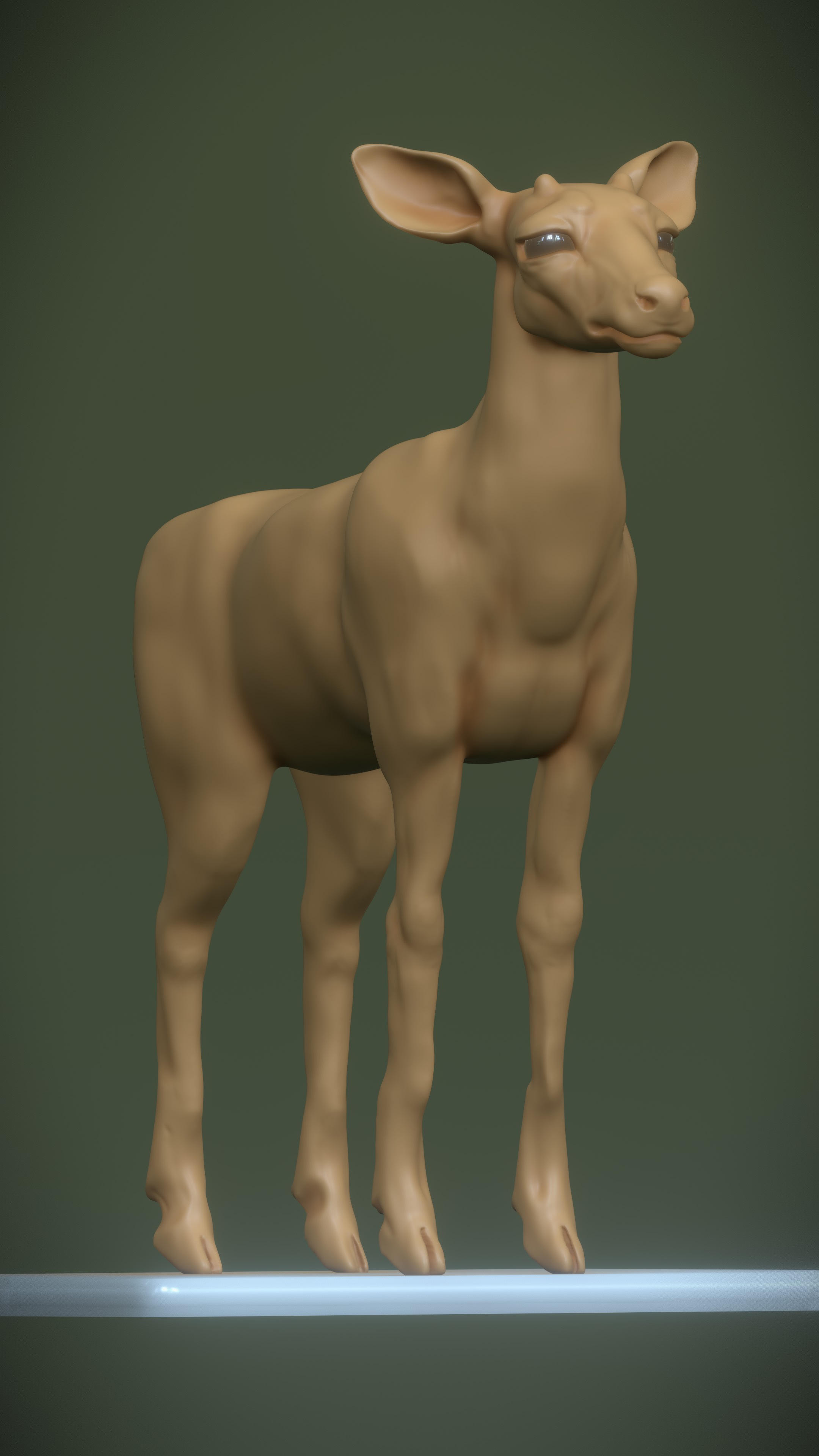 Original sculpt in Nomad. I love sculpting animals whenever I get the chance. 