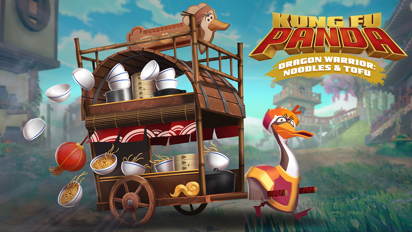 Kung fu panda: noodles and tofu game pitch key art
