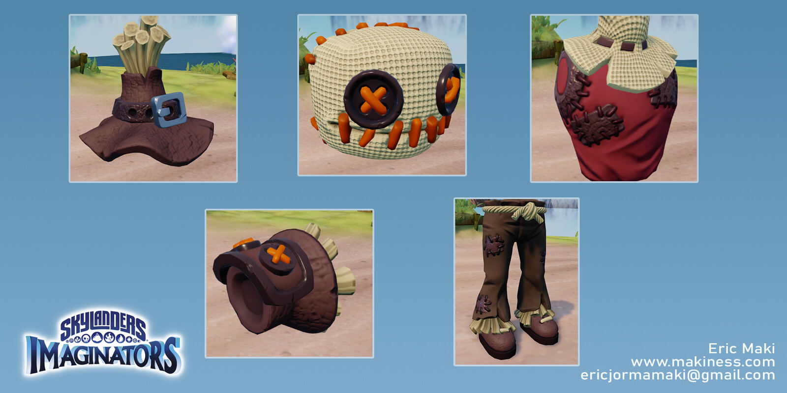 Create Your Own Skylander Scarecrow Set