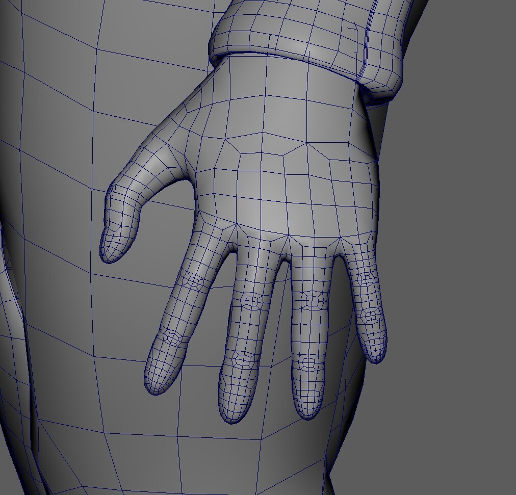 Hand Retopology