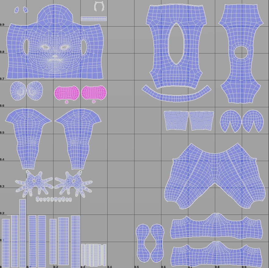 Hisoka UV Map
