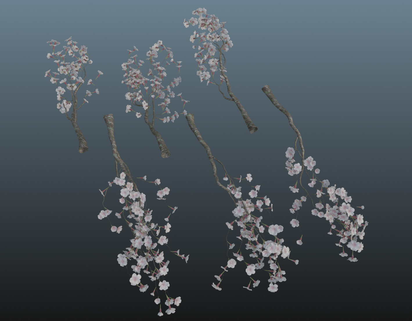 SpeedTree generated branches