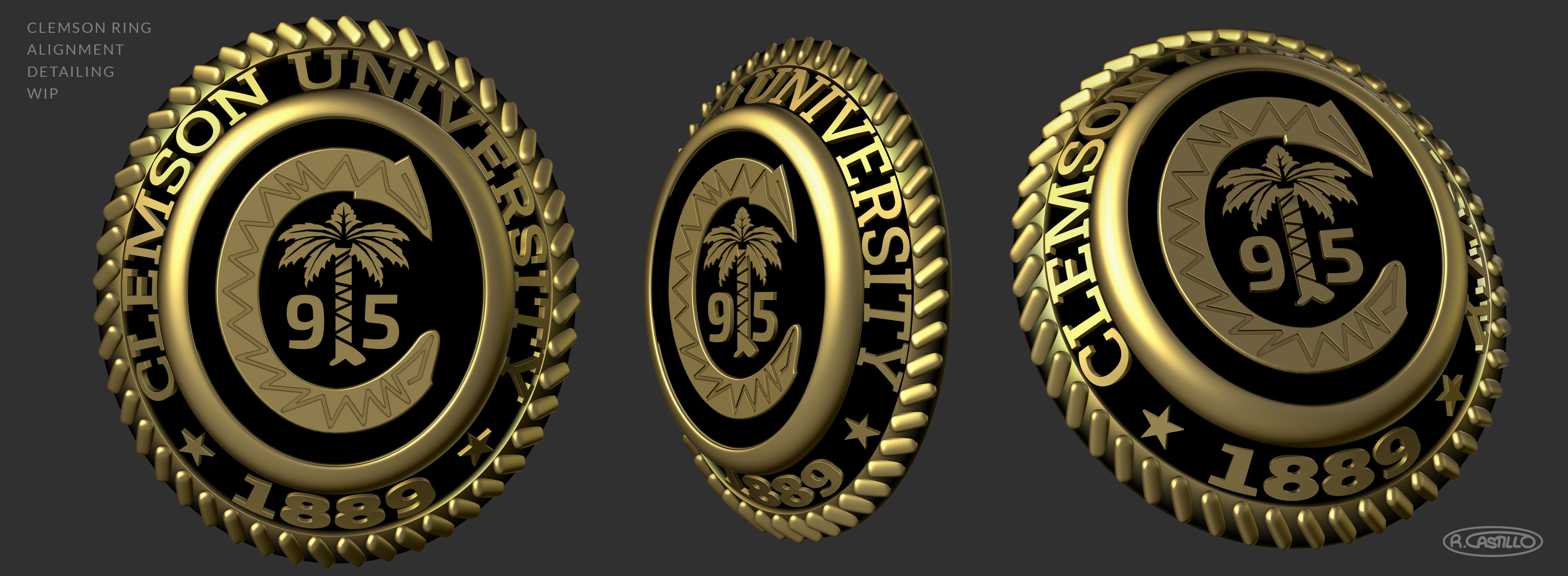 ArtStation Clemson Ring Plaque