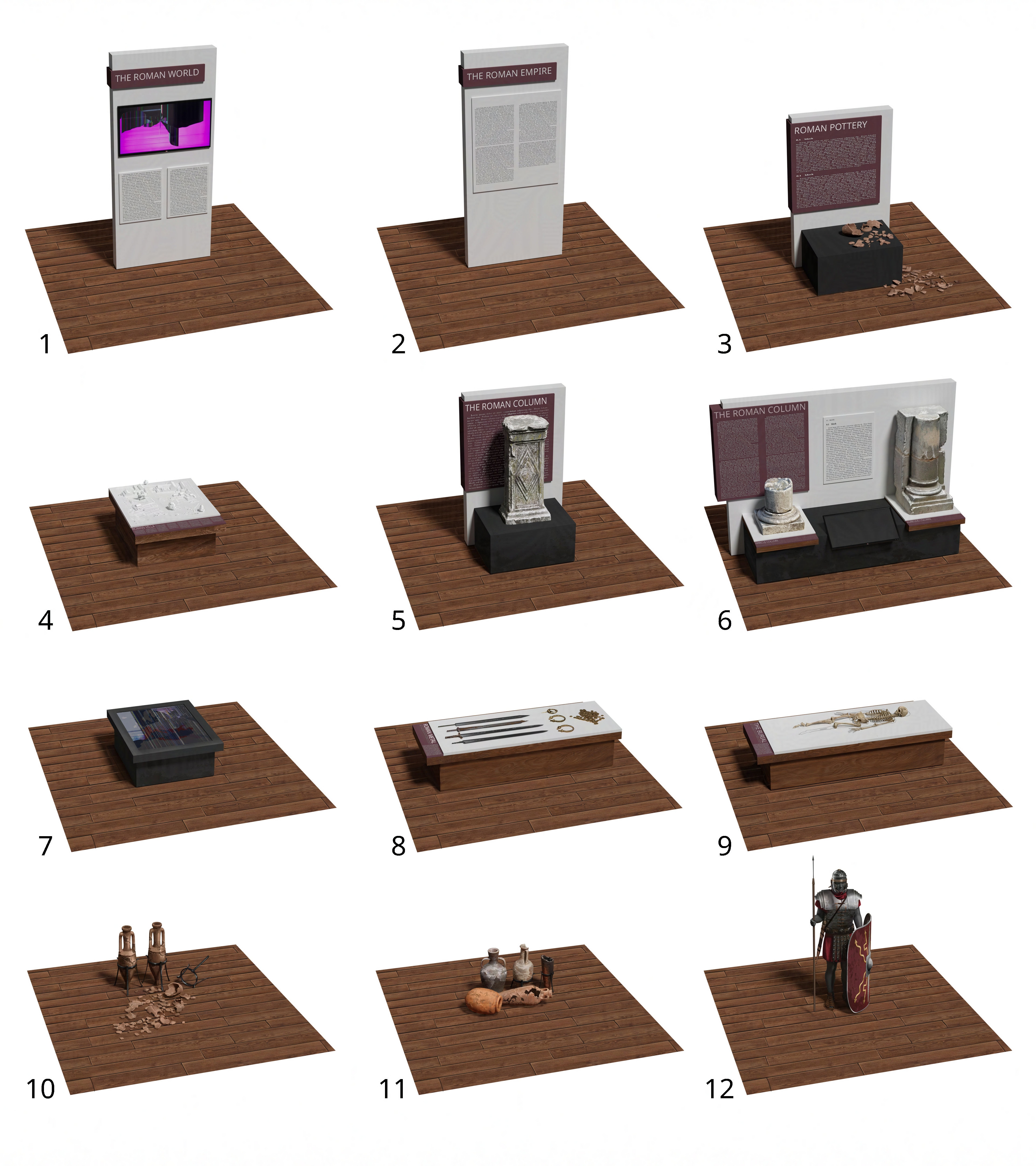 Roman part elements