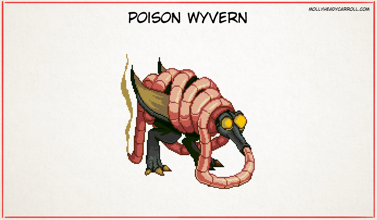 Creature design for homebrew RPG "Wyvern Tales 2" for the Atari Jaguar. Commissioned by Nomad Studios.
(https://linktr.ee/nomadstudio.io)

© 2023