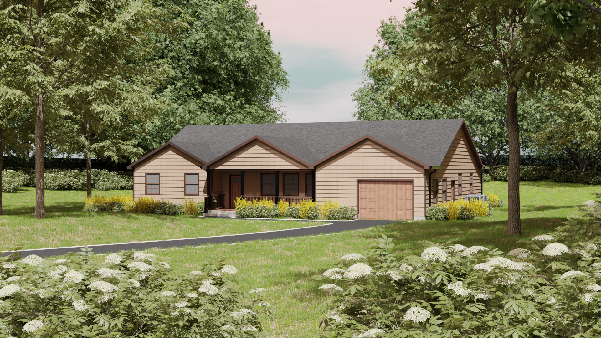 ArtStation - Simple Ranch - Early ArchViz Project