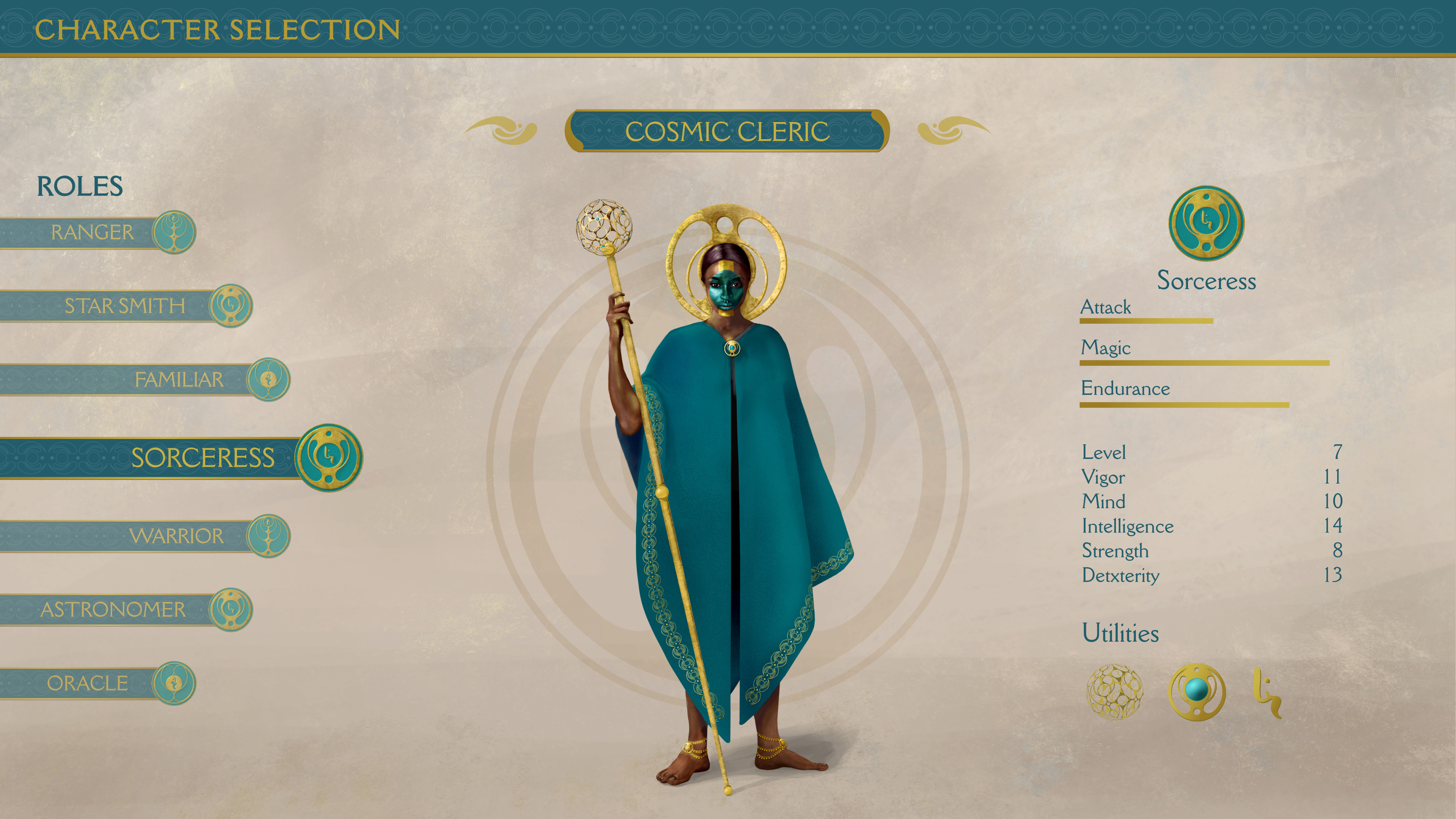 Character selection screen.