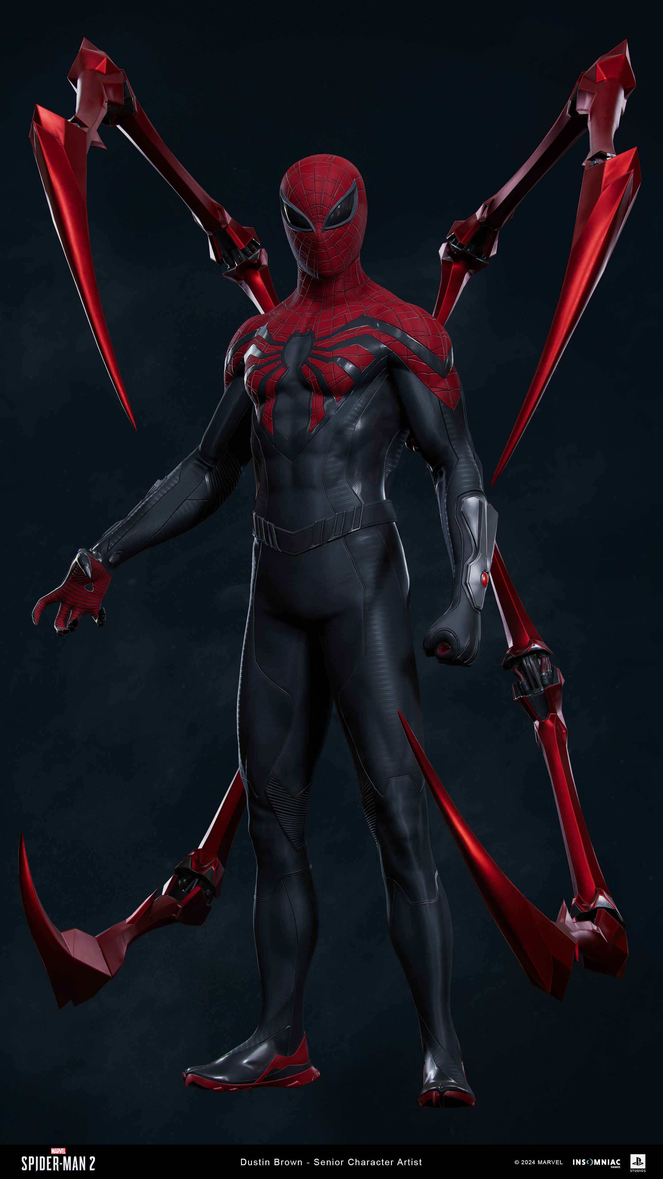 Superior Spider-Man suit primarily based on the Mark-2 design by Humberto Ramos.