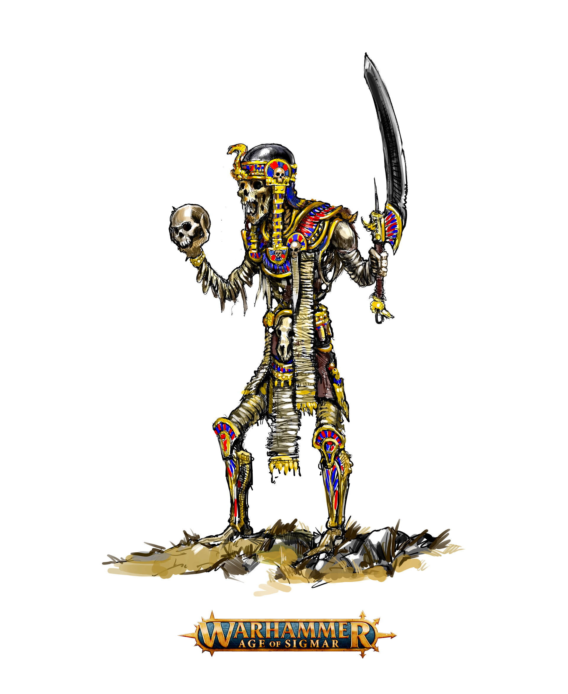 ArtStation - The Tomb Kings (Warhammer fan art)