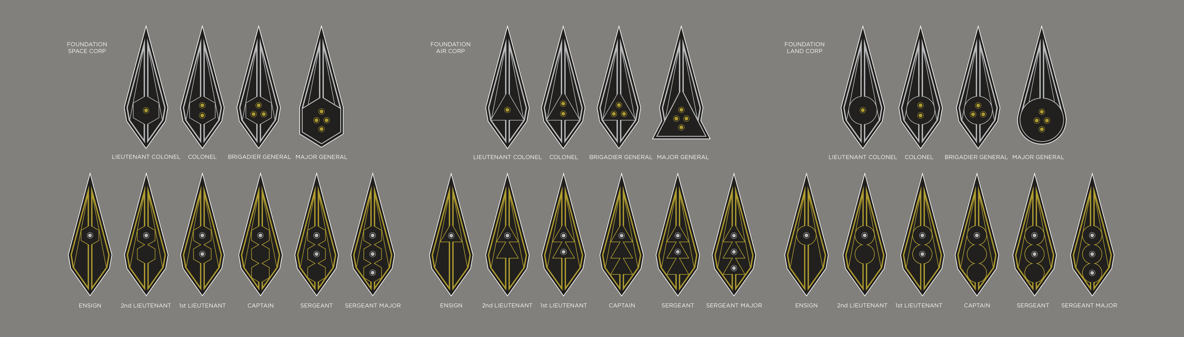 Designs for the full fleet that weren't used.