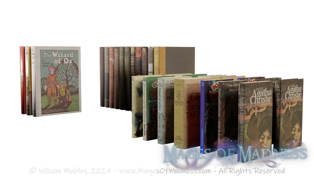 Book collection skinning more or less the same model as the never ending story. 