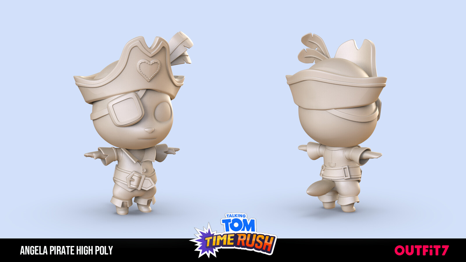 Angela Pirate High Poly