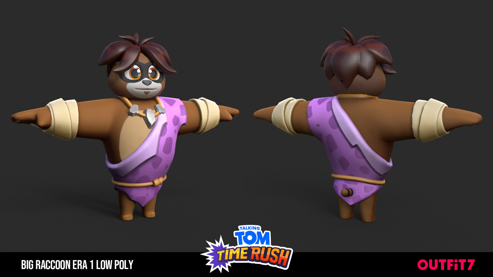 Big Raccoon Era 1 Low Poly