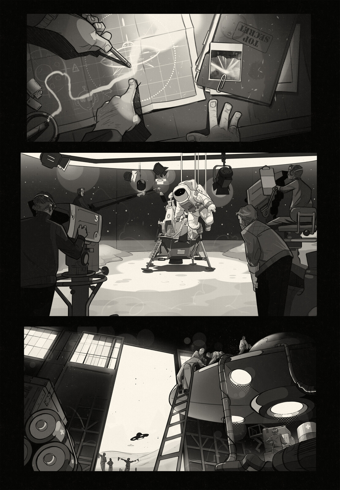 Do you recognise the Director in the second panel? 