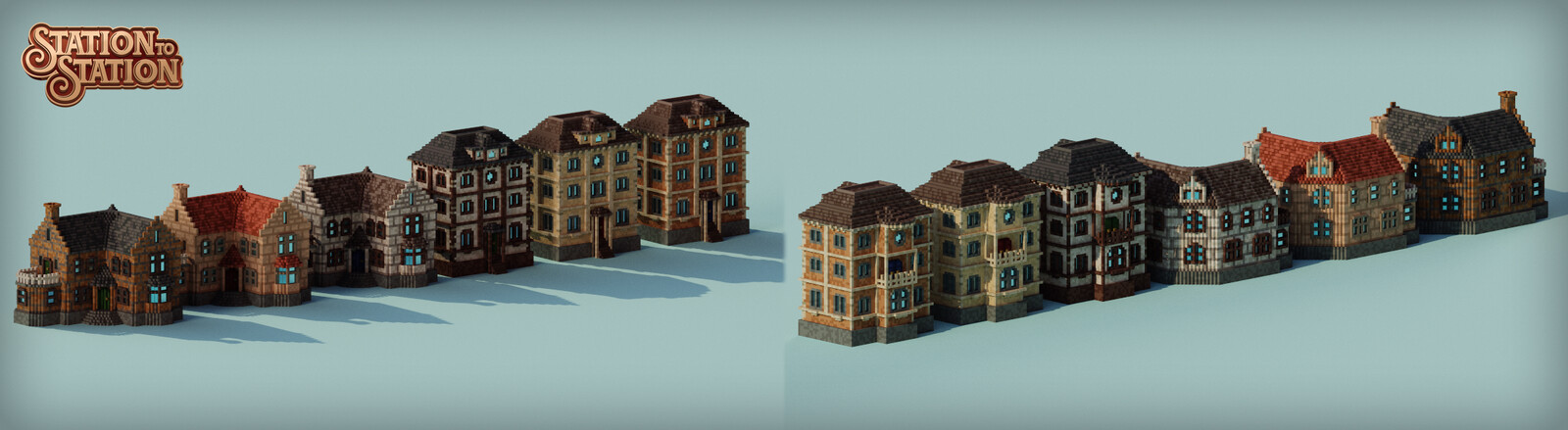 Building further on the residential houses, I created these designs for the luxury homes.